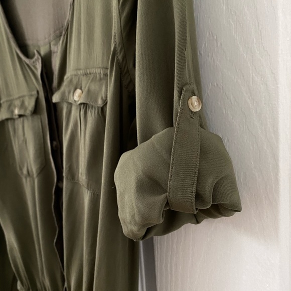 American Eagle Utility Long Sleeve Romper - Picture 4 of 5